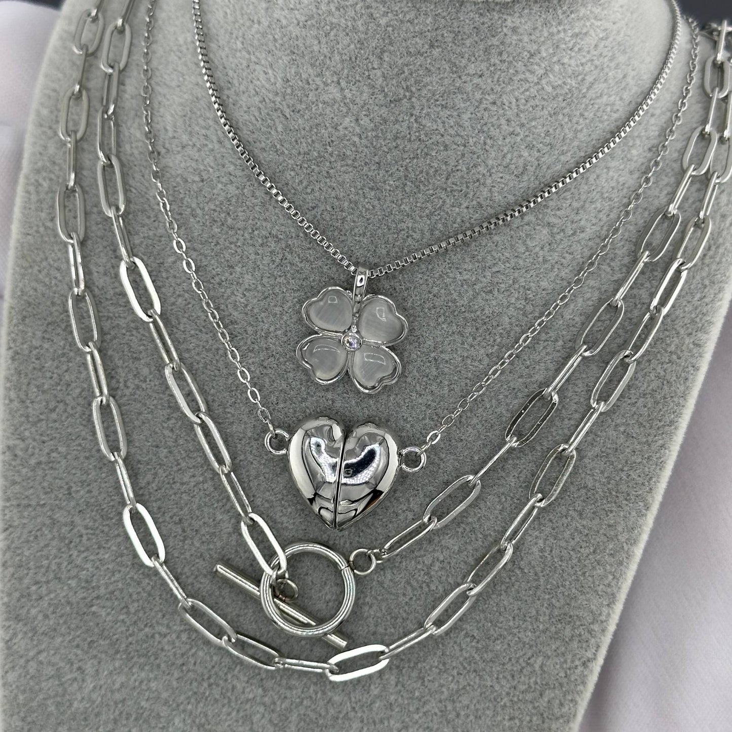 Toggle Paperclip Stainless steel necklace
