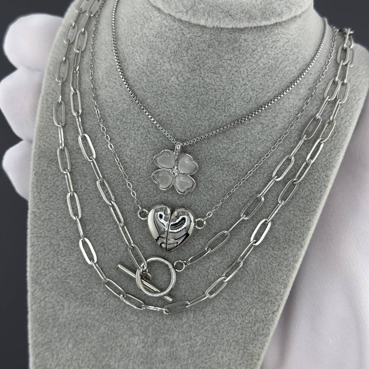 Toggle Paperclip Stainless steel necklace