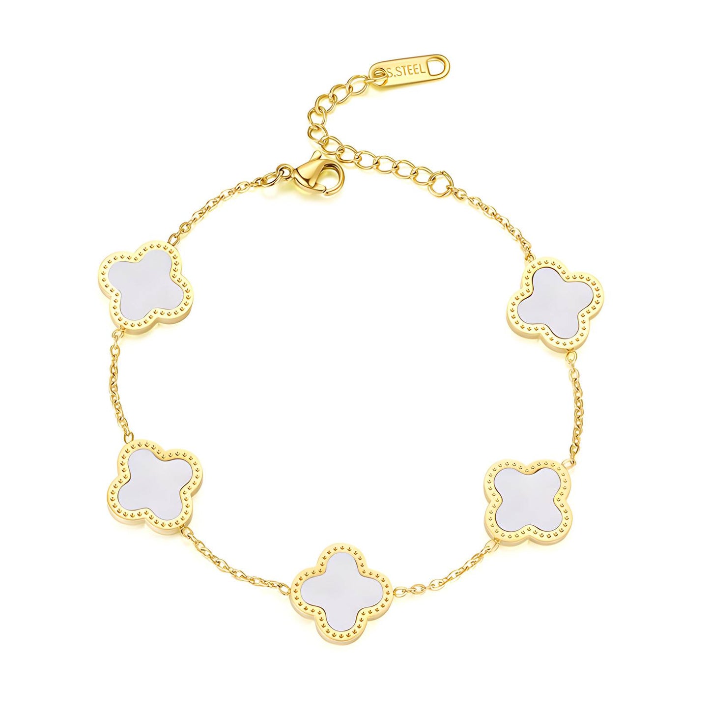 Water Resistant 18K gold plated Stainless steele Enchanted Bracelet in Gold
