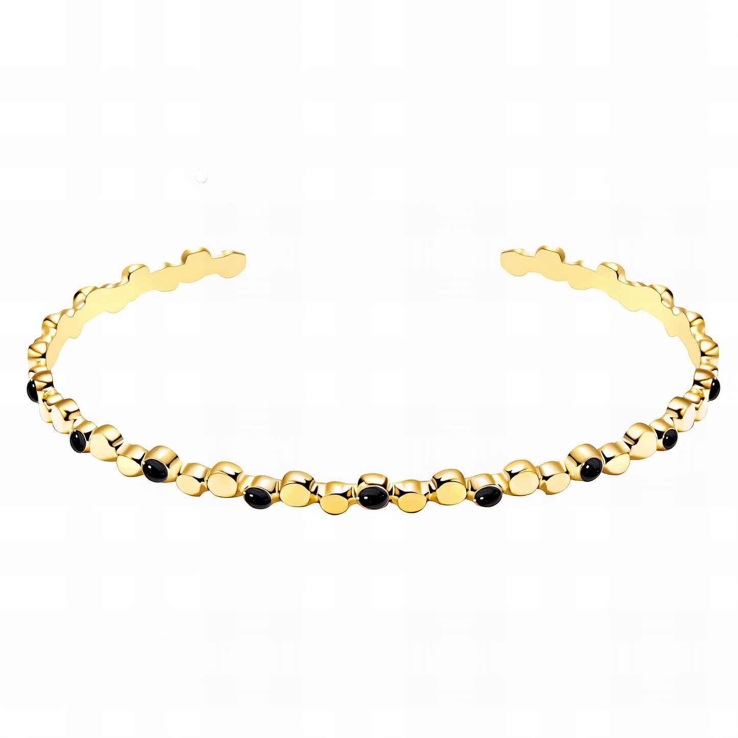 Water Resistant 18K gold plated Stainless steel Naomi Cuff Bracelet