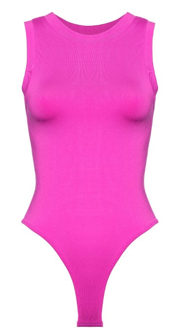 Butter Soft Bodysuit in Magenta