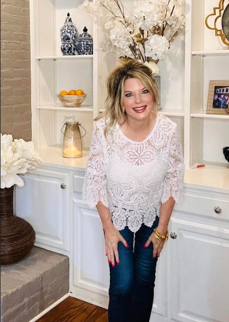 Festival Fave Lace Top in White