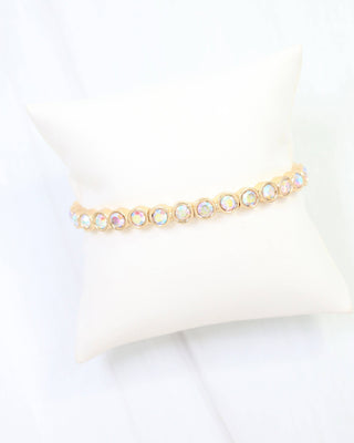 Castile Crystal Stretch Bracelet Opal