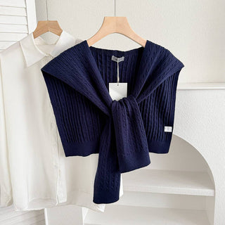Socialite Knit Shawl Navy