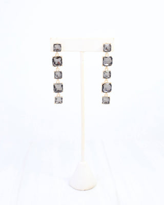 Corsica Crystal Drop Earring Black Diamond