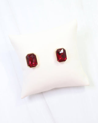 Willis Crystal Earring Red