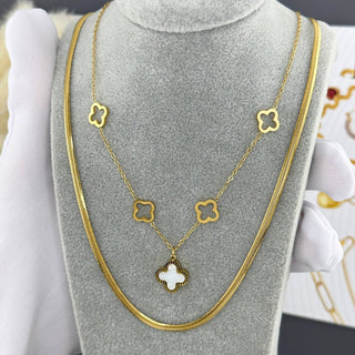 Water Resistant 18K gold plated Stainless steel necklace Zoe in gold