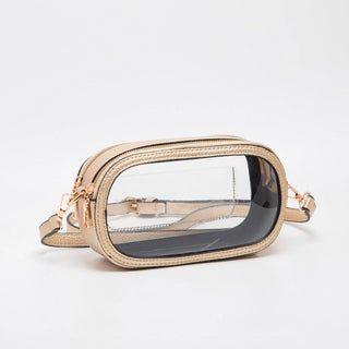 Double Zipper Oval Clear Gameday/Stadium Bag