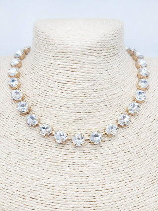 Clear Stone Crystal 16"-18" Necklace