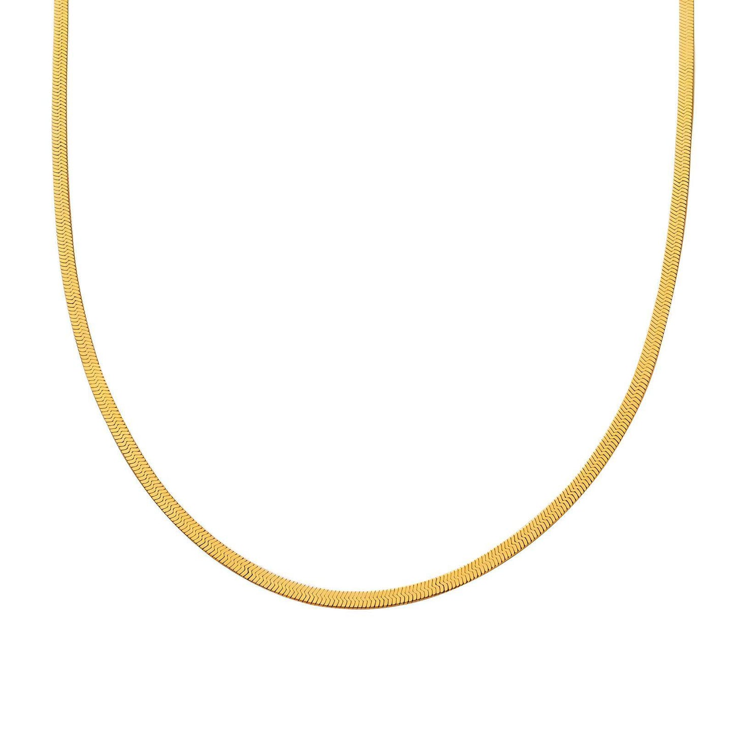 Water Resistant 18K gold plated Stainless steel necklace Zoe in gold