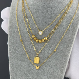 Kte 18K gold plated Stainless steel  Pendant necklace in Gold