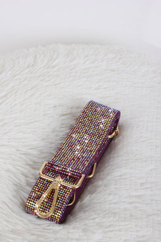 Sparkling Rhinestone Strap in Gold Multi