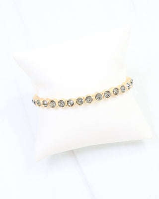 Castile Crystal Stretch Bracelet Black Diamond