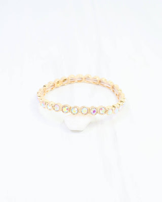 Castile Crystal Stretch Bracelet Opal