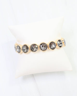 Kadis Crystal Stretch Bracelet Black Diamond