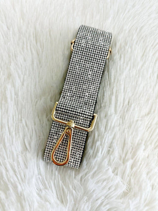 Sparkling Rhinestone Strap in Gold Multi