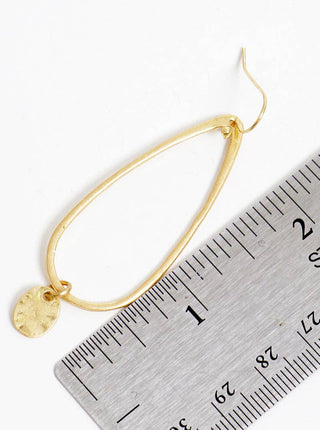 Sophia Teardrop Dangle Drop Earrings in Gold