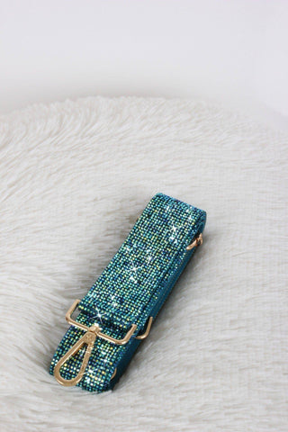 Sparkling Rhinestone Strap in Gold Multi