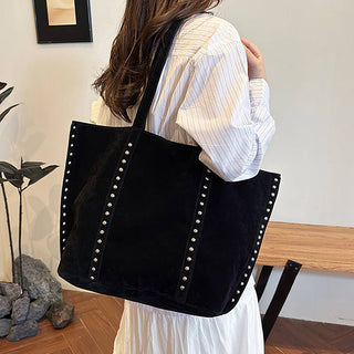 Sedona Studded Tote Bag in Cognac
