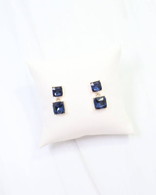 Dupree Crystal Drop Earring Sapphire