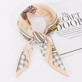 Chained Scarf in Beige