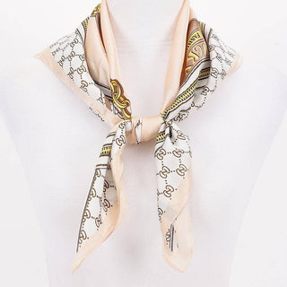 Chained Scarf in Beige
