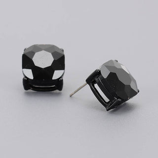 Color Me Happy Square Crystal Stud Earrings