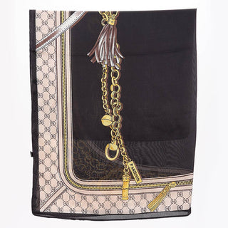 Chained Scarf in Black