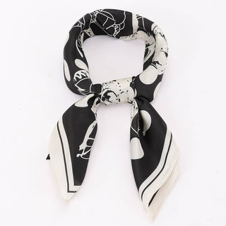 Polka Dot Scarf in Black/White
