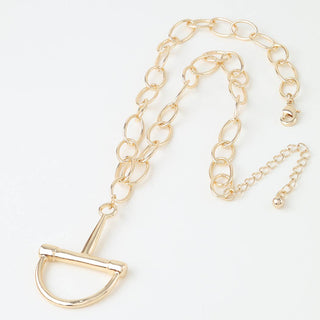 Gold Snaffle Bit Pendant