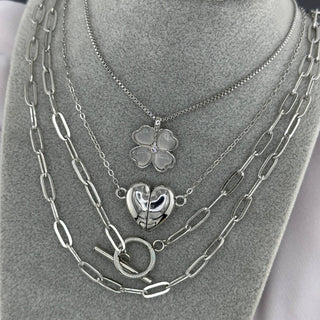 Toggle Paperclip Stainless steel necklace