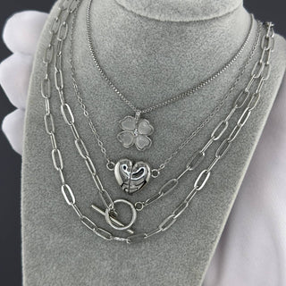 Toggle Paperclip Stainless steel necklace