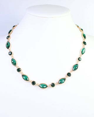 Harding Crystal Necklace Emerald