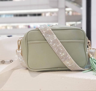 Sparkling Rhinestone Strap in Silver (Crystal AB)