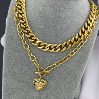 Water Resistant Stainless Steele GIving Love Heart Necklace