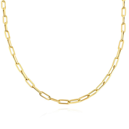18K gold plated Stainless steel necklace Layering Necklace in Gold
