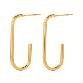 Water Resistant 18K gold plated Stainless steel Earrings in Gold