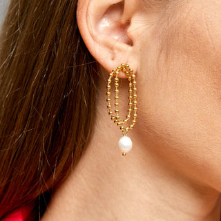 Water Resistant 18K gold plated Stainless steel earrings