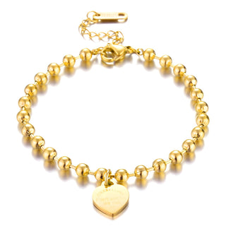 Water Resistant 18K gold plated Double Dare Bracelet in Gold