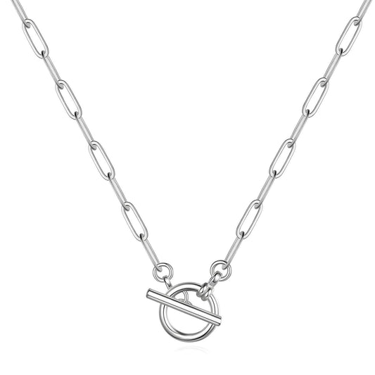 Toggle Paperclip Stainless steel necklace
