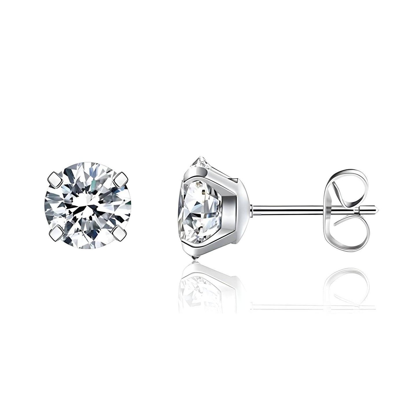 Stainless steel earrings 6mm