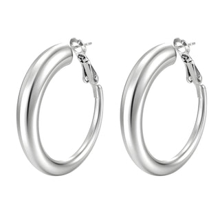 Water Resistant 18K gold plated Stainless steel Hoop Earrings
