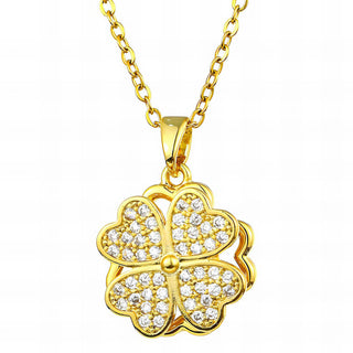 Water Resistant 18K gold plated Stainless steel Sophia Pendant Necklace in Gold