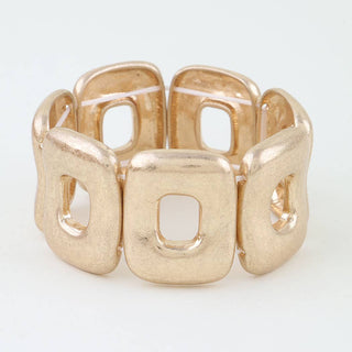 Hammered Frame Stretch Bracelet
