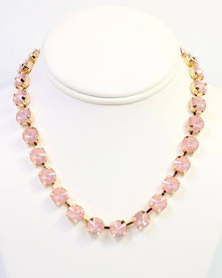 Radcliffe Rhinestone Necklace Pink Opal