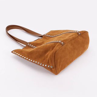 Sedona Studded Tote Bag in Cognac