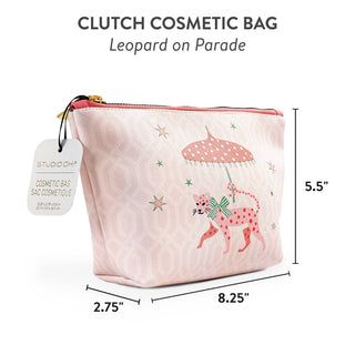 Leopard on Parade Cosmetic Clutch Pouch