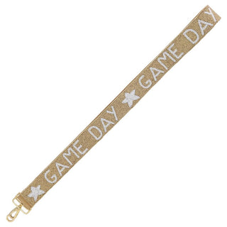 Game Day Gold Beaded Purse Strap