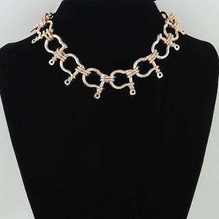 Polished Horseshoe Chain Necklace