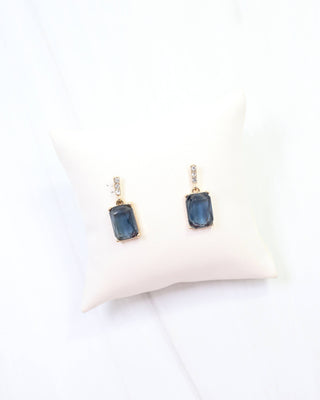 Dalton Crystal Drop Earring SAPPHIRE